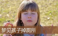 梦见孩子掉厕所是什么意思