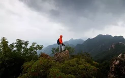 梦见辛苦爬上高山