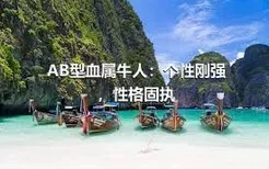 AB型血属牛人：个性刚强，性格固执