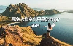 属兔人情商水平是怎样的？速进！