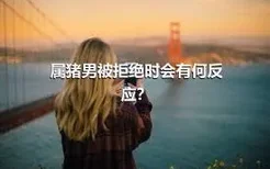 属猪男被拒绝时会有何反应？