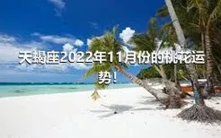 天蝎座2022年11月份的桃花运势！